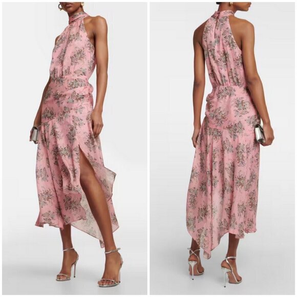 💕VERONICA BEARD💕 Leia Dress ~ Peony Multi-Color Paisley Print 00 NWT - Picture 7 of 16